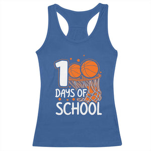 100 Days of Rocking School Basketball Racerback Tank Top Cool Kids Sports Gift