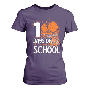 100 Days of Rocking School Basketball T Shirt For Women Cool Kids Sports Gift