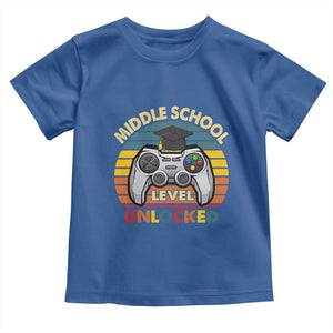 Middle School Level Unlocked Toddler T Shirt Funny Gamer First Day of Middle School