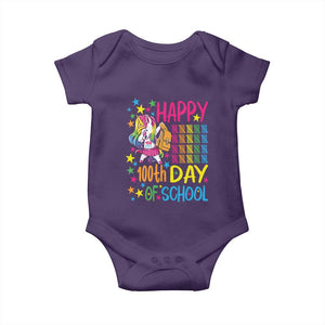 Happy 100th Day of School Unicorn Baby Onesie Magical Girls Celebration Gift