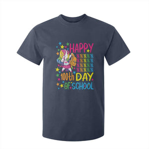 Happy 100th Day of School Unicorn T Shirt For Kid Magical Girls Celebration Gift