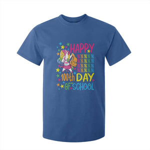 Happy 100th Day of School Unicorn T Shirt For Kid Magical Girls Celebration Gift