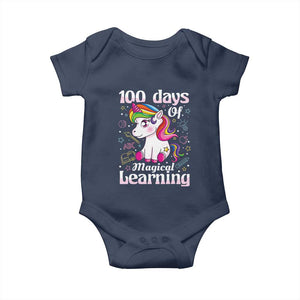 Magical Unicorn 100th Day of School Baby Onesie Cute Girls Celebration Gift
