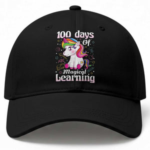 Magical Unicorn 100th Day of School Baseball Cap Cute Girls Celebration Gift