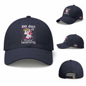 Magical Unicorn 100th Day of School Baseball Cap Cute Girls Celebration Gift