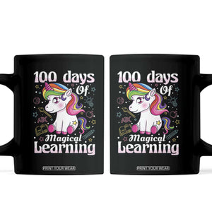 Magical Unicorn 100th Day of School Coffee Mug Cute Girls Celebration Gift