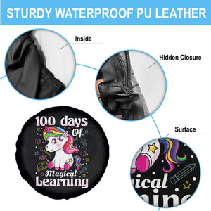 Magical Unicorn 100th Day of School Spare Tire Cover Cute Girls Celebration Gift