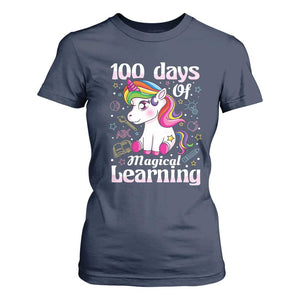 Magical Unicorn 100th Day of School T Shirt For Women Cute Girls Celebration Gift
