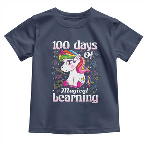 Magical Unicorn 100th Day of School Toddler T Shirt Cute Girls Celebration Gift