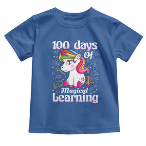 Magical Unicorn 100th Day of School Toddler T Shirt Cute Girls Celebration Gift