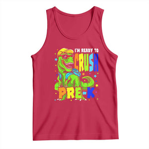 I am Ready To Crush Pre-K Dinosaur Tank Top Cool First Day of School Boy