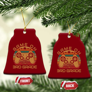 Game On First Day of 3rd Grade Ceramic Ornament Funny Gamer Back to School Kids Gift