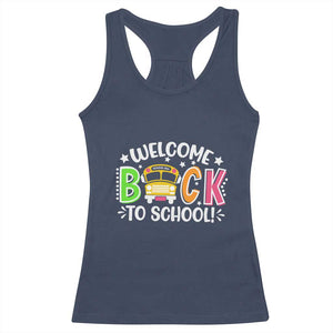 Welcome Back to School Bus Driver Racerback Tank Top First Day for School Gifts