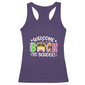 Welcome Back to School Bus Driver Racerback Tank Top First Day for School Gifts