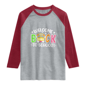 Welcome Back to School Bus Driver Raglan Shirt First Day for School Gifts