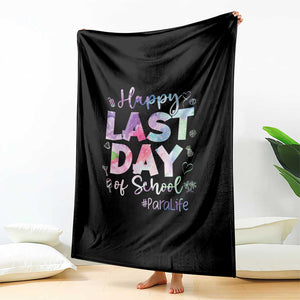 Para Life Beach Mode Throw Blanket Funny Last Day of School Summer Vacation Gift