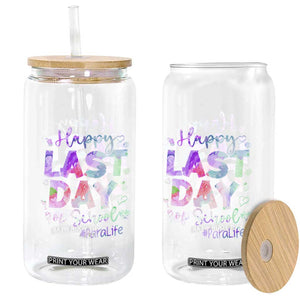Para Life Beach Mode Glass Can Funny Last Day of School Summer Vacation Gift