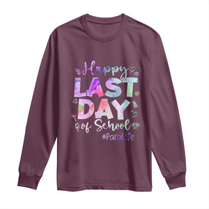 Para Life Beach Mode Long Sleeve Shirt Funny Last Day of School Summer Vacation Gift