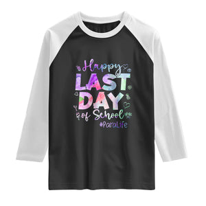 Para Life Beach Mode Raglan Shirt Funny Last Day of School Summer Vacation Gift