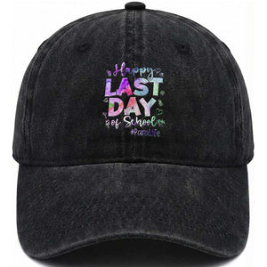 Para Life Beach Mode Washed Cotton Baseball Cap Funny Last Day of School Summer Vacation Gift