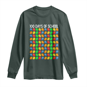 Master Builder 100 Days of School Long Sleeve Shirt Funny Toy Building Blocks Gift