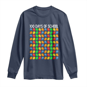 Master Builder 100 Days of School Long Sleeve Shirt Funny Toy Building Blocks Gift