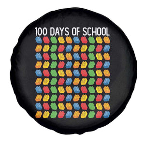 Master Builder 100 Days of School Spare Tire Cover Funny Toy Building Blocks Gift