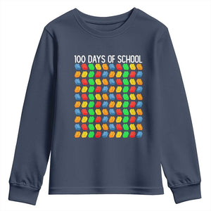 Master Builder 100 Days of School Youth Sweatshirt Funny Toy Building Blocks Gift