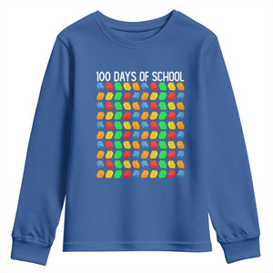 Master Builder 100 Days of School Youth Sweatshirt Funny Toy Building Blocks Gift