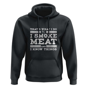 Funny Pitmaster Hoodie I Smoke Meat BBQ Smoker Grill Gift TS01 Black Print Your Wear