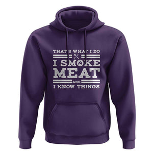 Funny Pitmaster Hoodie I Smoke Meat BBQ Smoker Grill Gift TS01 Purple Print Your Wear