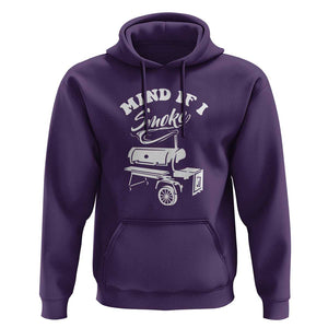 Mind if I Smoke - Funny BBQ Smoker & Grilling Hoodie TS01 Purple Print Your Wear