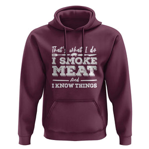 I'd Smoke That - Funny Meat BBQ Season Smoker & Grilling Hoodie TS01 Maroon Print Your Wear