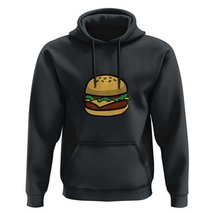 Hamburger Cheese BBQ Hoodie Cheeseburger Emoticon TS01 Black Print Your Wear