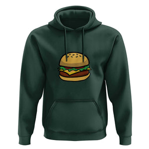Hamburger Cheese BBQ Hoodie Cheeseburger Emoticon TS01 Dark Forest Green Print Your Wear