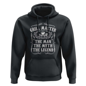 Master Legend BBQ Smoker Hoodie Grilling Enthusiast Gift, Funny BBQ Tee, Comfortable Cotton TS01 Black Print Your Wear