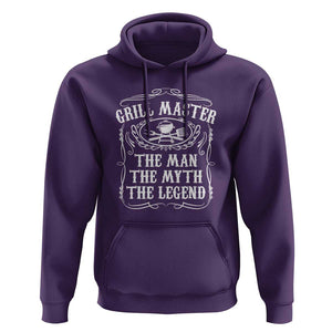 Master Legend BBQ Smoker Hoodie Grilling Enthusiast Gift, Funny BBQ Tee, Comfortable Cotton TS01 Purple Print Your Wear
