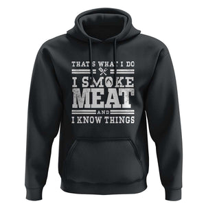 Funny Pitmaster BBQ Hoodie I Smoke Meat Smoker Grill Gift TS01 Black Print Your Wear