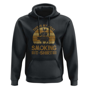 Funny Meat Smoking Hoodie BBQ Barbeque Dad Gift TS01 Black Print Your Wear