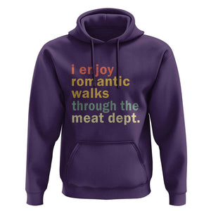 Romantic Walks to the Meat Dept Hoodie Funny BBQ Meat Smoking Gift TS01 Purple Print Your Wear