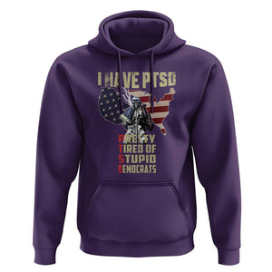 I Have PTSD Hoodie Patriotic Gift for U.S. Dad or Grandpa - Perfect for Veterans & Patriots TS01 Purple Print Your Wear