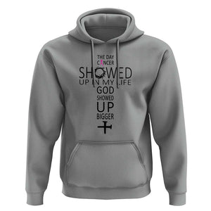 The Day Cancer Showed Up, God Showed Up Bigger - Inspirational Faith & Cancer Support Hoodie TS01 Sport Gray Print Your Wear