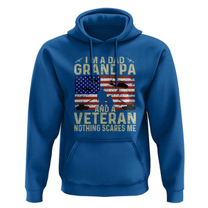 I'm a Dad, Grandpa, and Veteran - Vintage Patriotic Veterans Day Hoodie TS01 Royal Blue Print Your Wear