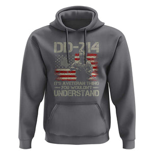 DD-214 It's a Veteran Thing You Wouldnt Understand - Proud Military Veteran Hoodie TS01 Charcoal Print Your Wear