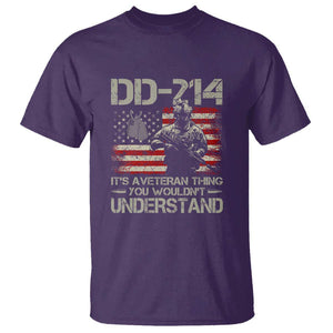DD-214 It's a Veteran Thing You Wouldnt Understand - Proud Military Veteran T Shirt TS01 Purple Print Your Wear
