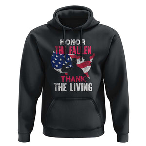 Patriotic Memorial Hoodie Honor the Fallen - Veteran Themed Military Support TS01 Black Print Your Wear