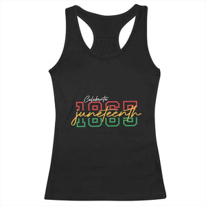 Black History Pride Racerback Tank Top Celebrate Juneteenth 1865 TS01 Black Print Your Wear