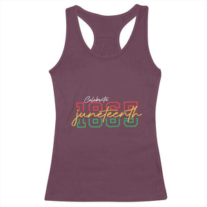 Black History Pride Racerback Tank Top Celebrate Juneteenth 1865 TS01 Maroon Print Your Wear