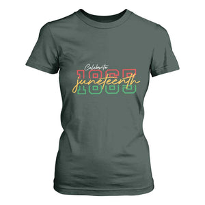 Black History Pride T Shirt For Women Celebrate Juneteenth 1865 TS01 Dark Forest Green Print Your Wear