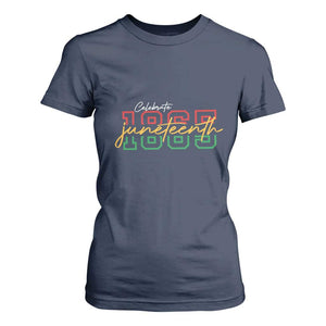 Black History Pride T Shirt For Women Celebrate Juneteenth 1865 TS01 Navy Print Your Wear